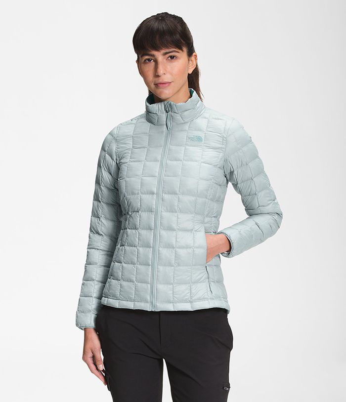 The North Face Puffer Μπουφαν Ασημι Μπλε Γυναικεια Thermoball™ Eco - Greece 1837MSDHP
